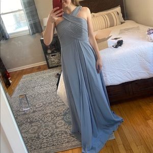 AZAZIE Dusty Blue Bridesmaid Dress Size 4